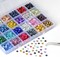 Glass Hotfix Rhinestones Bulk SS30 2880pcs 24 Colors Hotfix Crystal Flatback Rhinestones for Crafts Clothes with Tweezers and Wax Pencil Kit